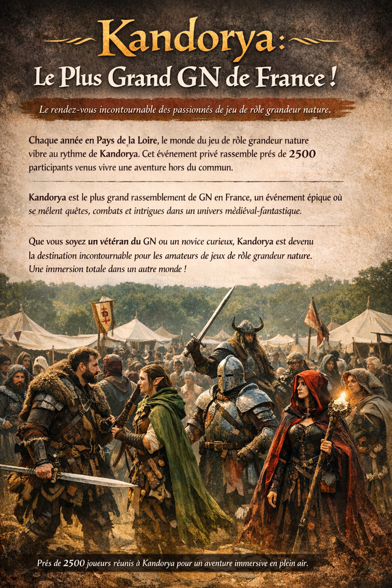 Participants costumés à Kandorya, le plus grand jeu de rôle grandeur nature en France.